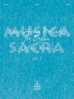 Book cover for Musica Sacra: Easy Hymn Preludes for Organ, Vol. 8