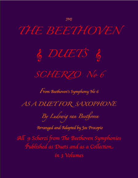 The Beethoven Duets For Saxophone Scherzo No. 6 image number null