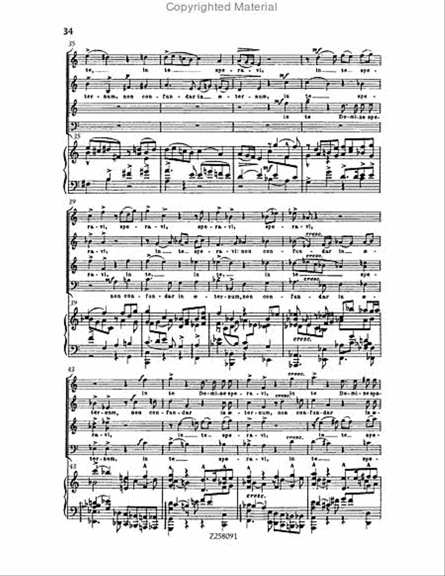 Te Deum, WAB 45 (1886 revision) Choir scores gallery preview page 34