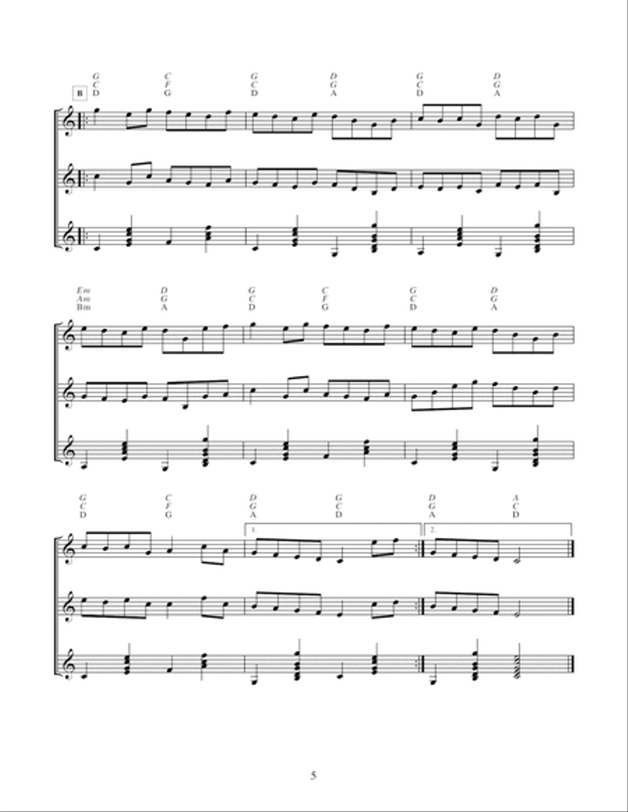 Flatpicking Guitar Trios Flatpicking Guitar Trios Guitar Ensemble scores gallery preview page 6