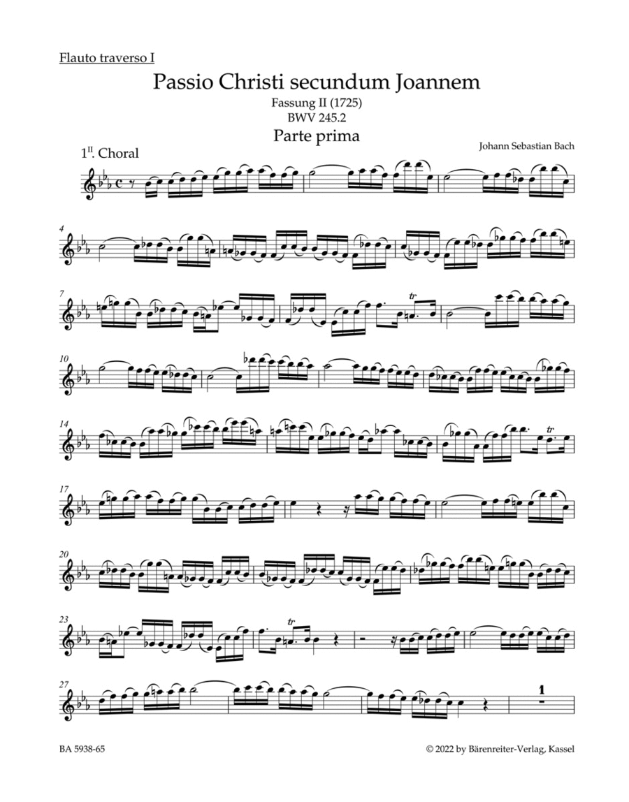 St. John Passion "O Mensch, bewein", BWV 245.2