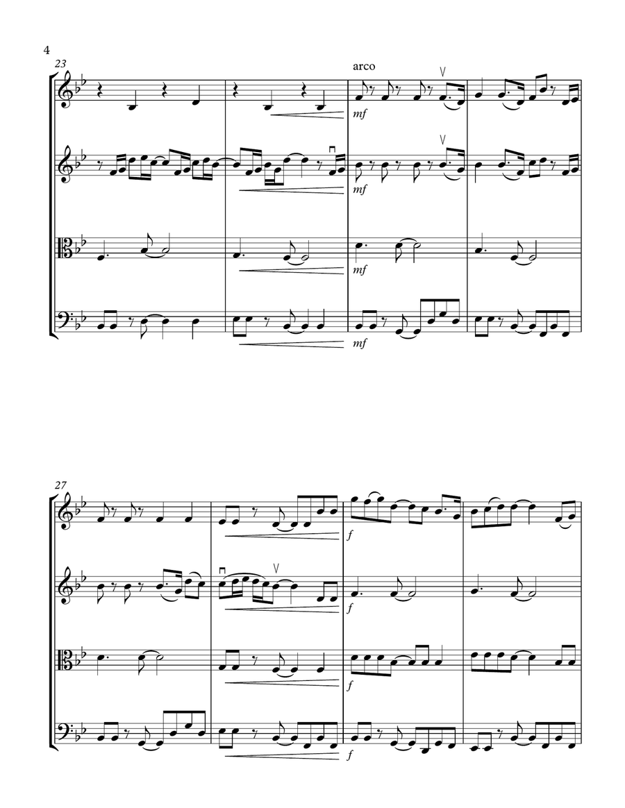 10,000 Hours String Quartet scores gallery preview page 4