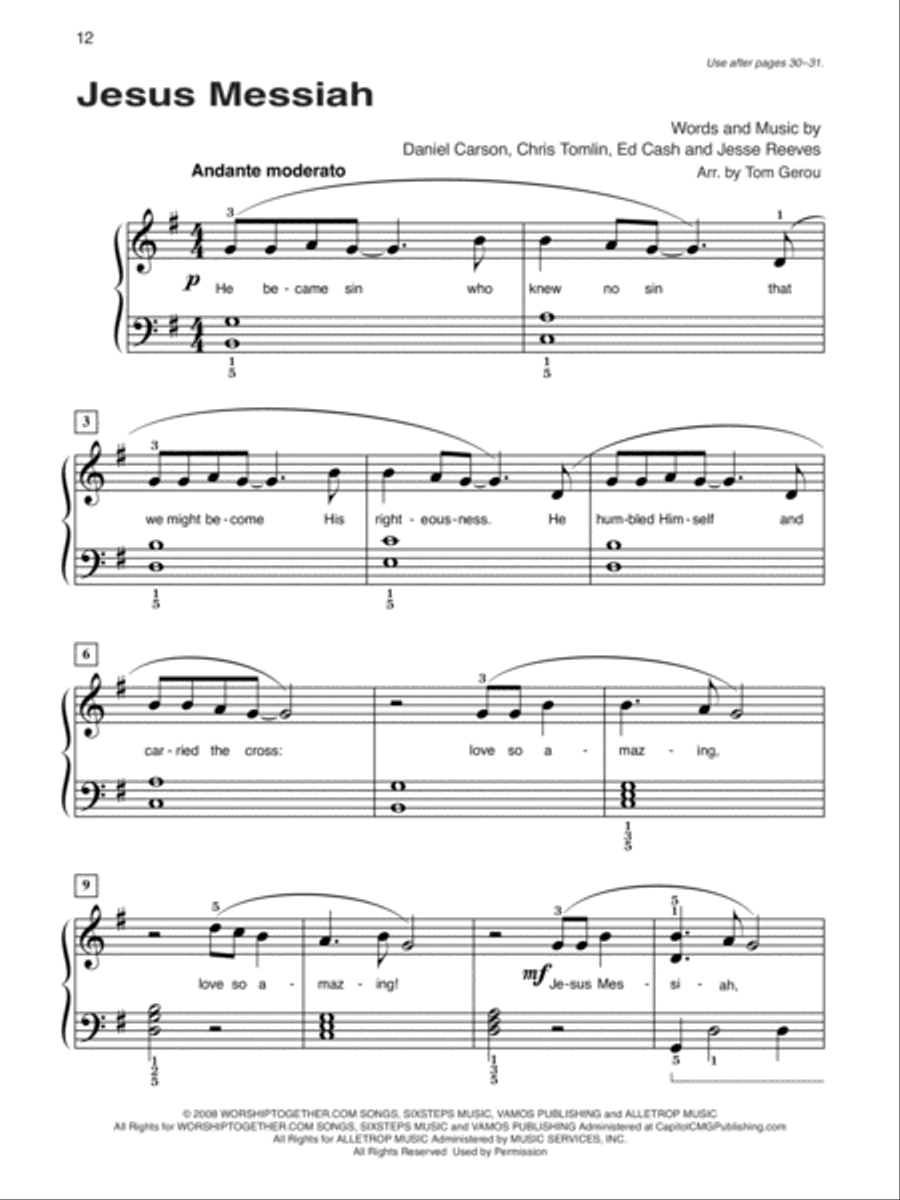 Alfred's Basic Piano Course Praise Hits, Level 3 Piano Method scores gallery preview page 8