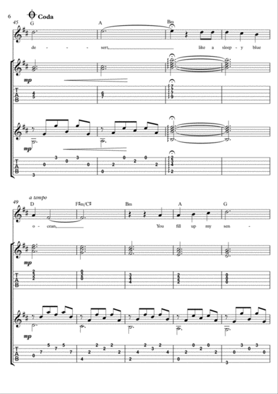 Annie's Song Acoustic Guitar scores gallery preview page 6