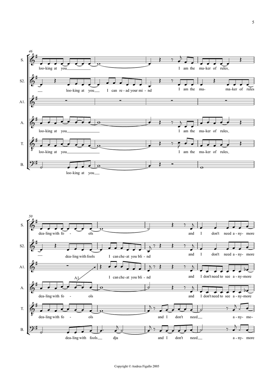Eye In The Sky Eye In The Sky 4-Part scores gallery preview page 4