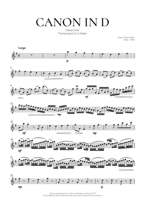 Canon in D (Oboe Solo) - Johann Pachelbel