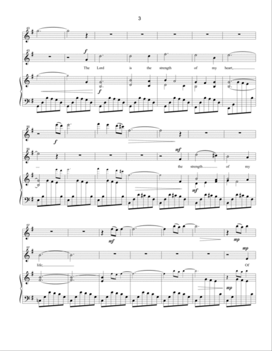 The Lord Is My Light and My Salvation The Lord Is My Light and My Salvation Vocal Duet scores gallery preview page 3