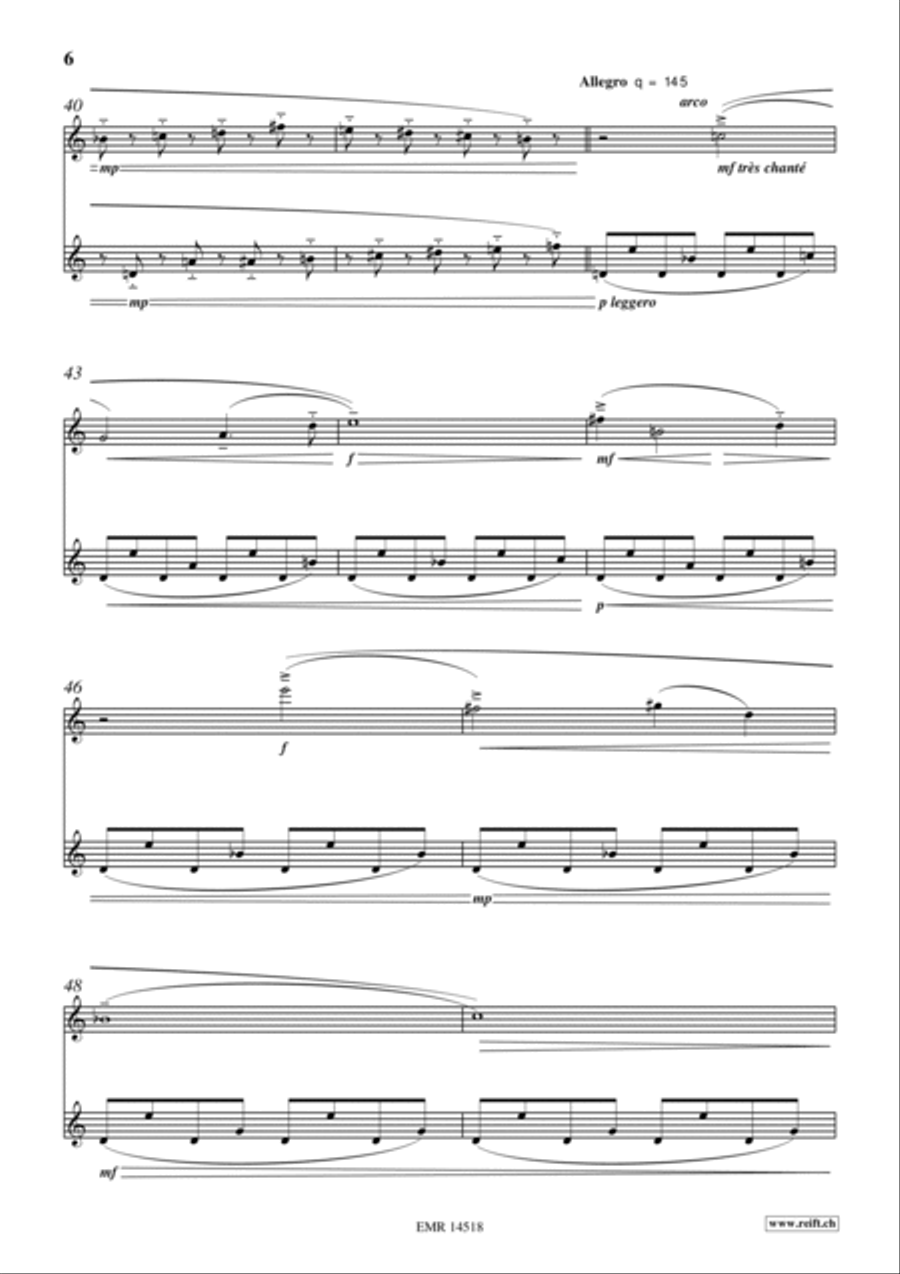 La-bas, sur la Mer La-bas, sur la Mer Violin scores gallery preview page 5