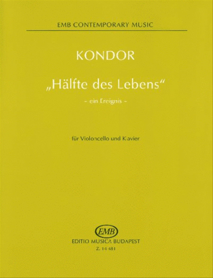 Hälfte des Lebens - ein Ereignis - für Violoncel Piano Accompaniment scores gallery preview page 1
