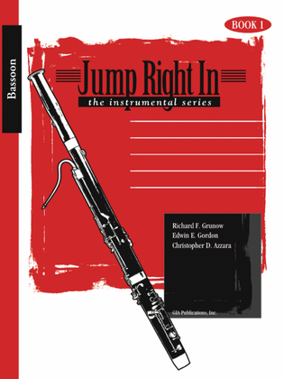 Jump Right In: Student Book 1 - Bassoon (Book with MP3s)