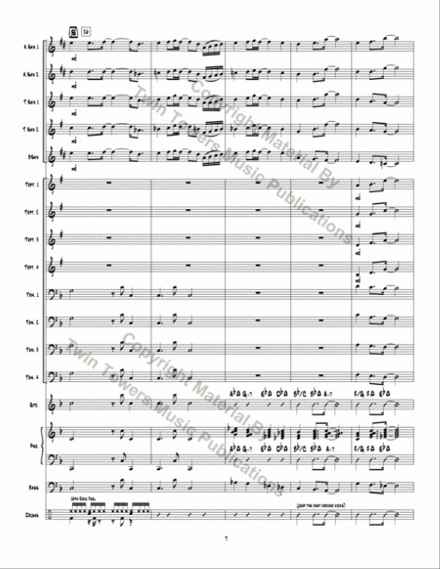 Rock Modern Ode Jazz Ensemble scores gallery preview page 8