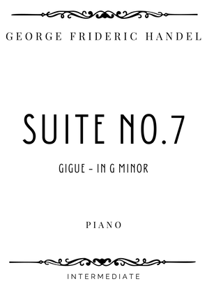 Book cover for Handel - Gigue from Suite No 7 in G Minor HWV 432 - Intermediate
