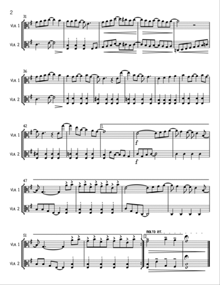 Eleanor Rigby String Duet scores gallery preview page 2