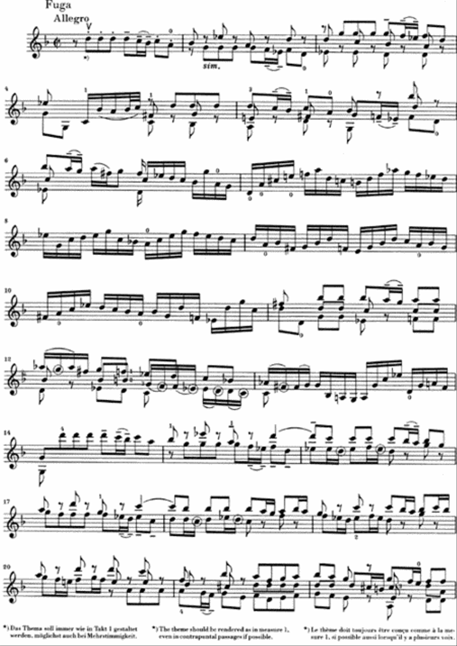 Sonatas and Partitas BWV 1001-1006 Violin Solo scores gallery preview page 3
