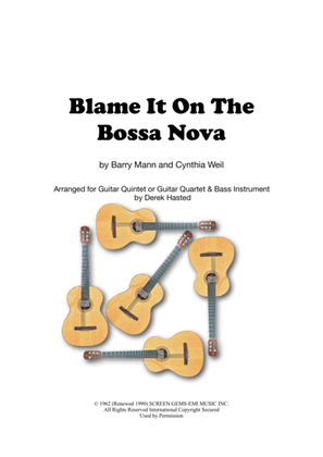 Book cover for Blame It On The Bossa Nova