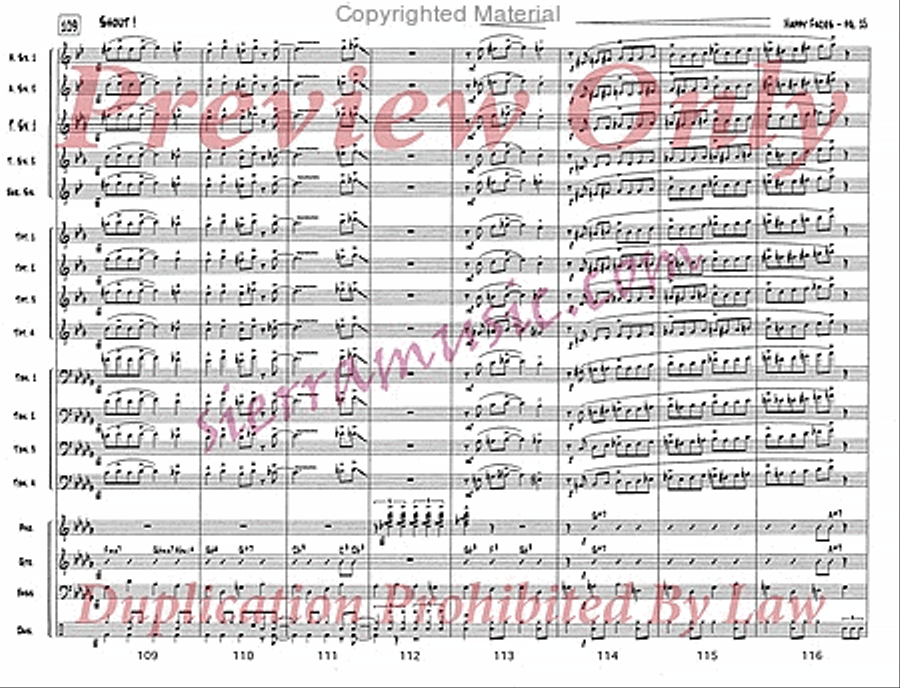 Happy Faces Happy Faces Jazz Ensemble scores gallery preview page 16