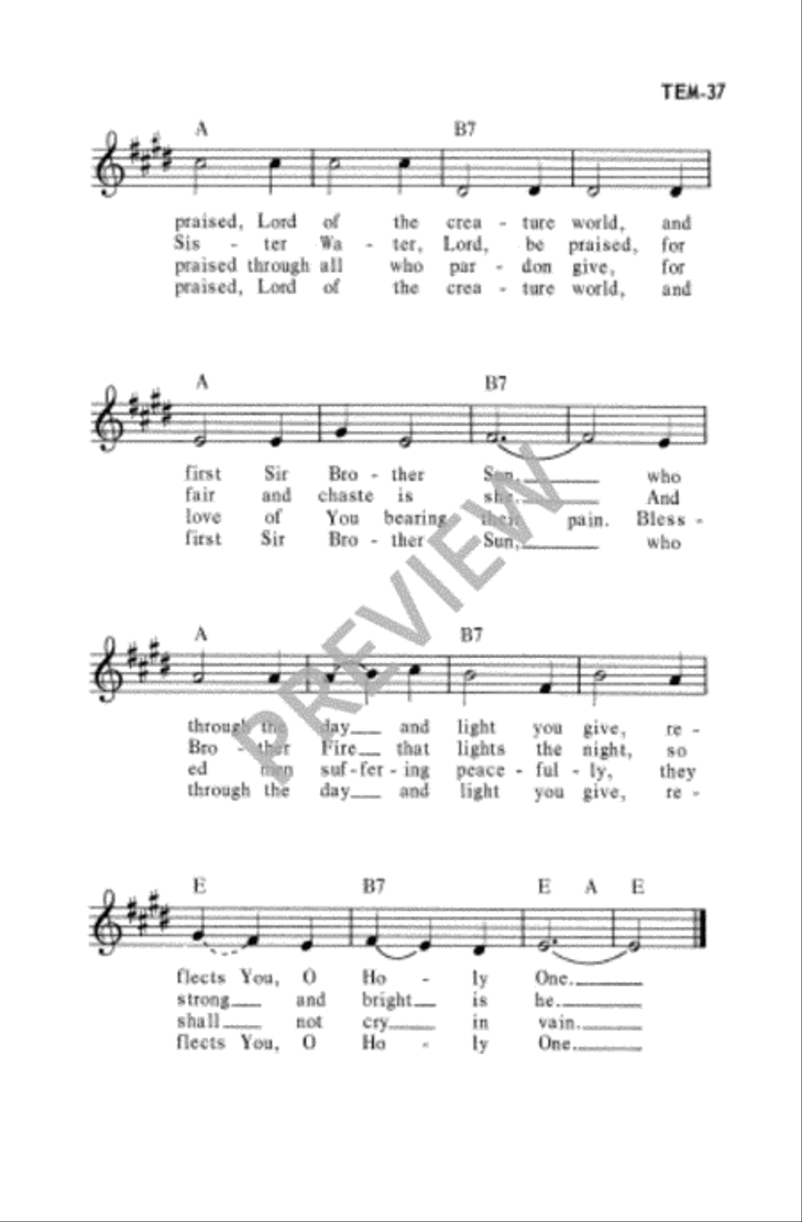 Happy the Man Unison Choir scores gallery preview page 13