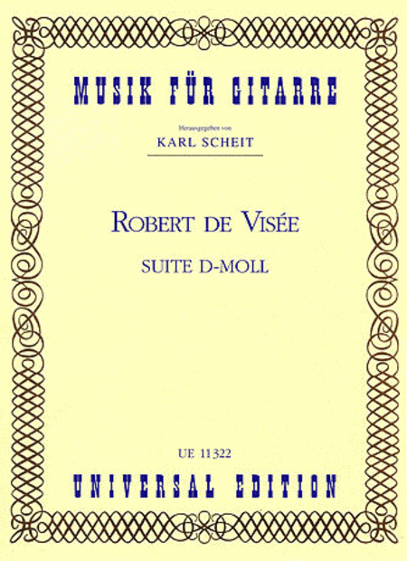 Robert de Visee : Suite, D Minor