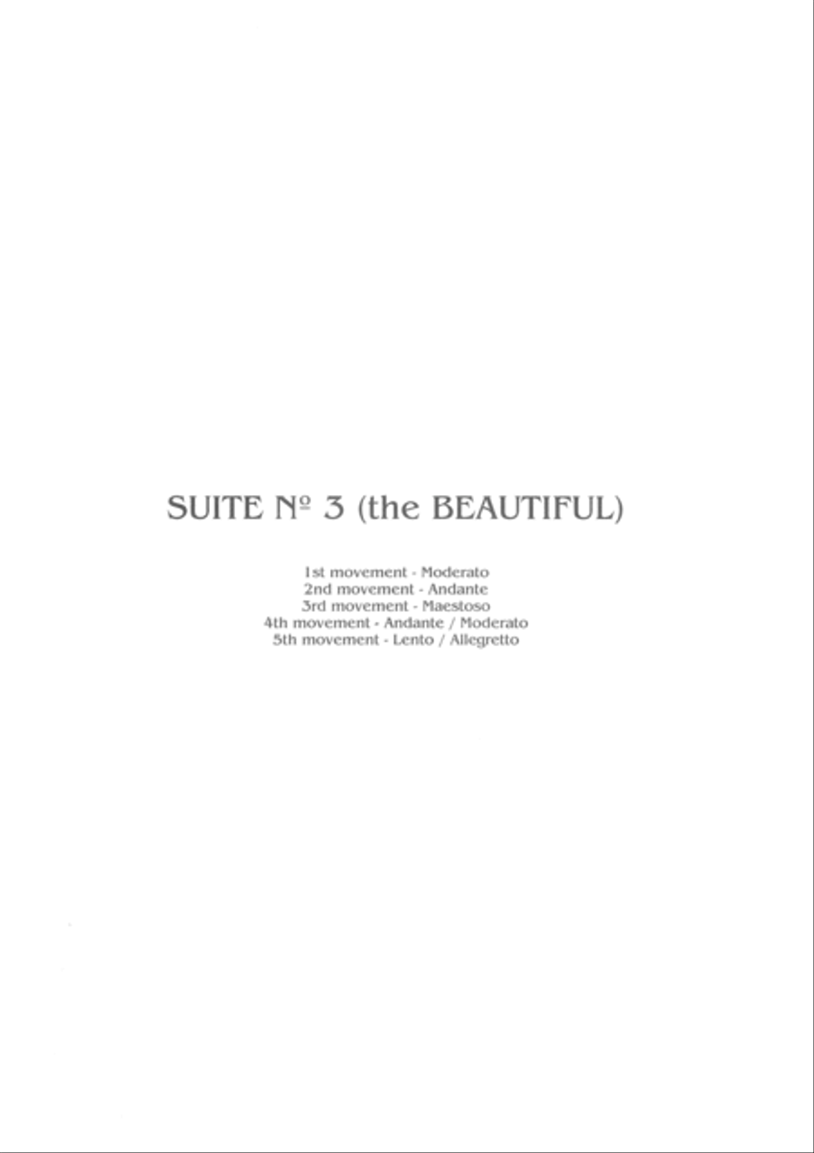 Suite No 3 for Cello Solo Cello Solo scores gallery preview page 1