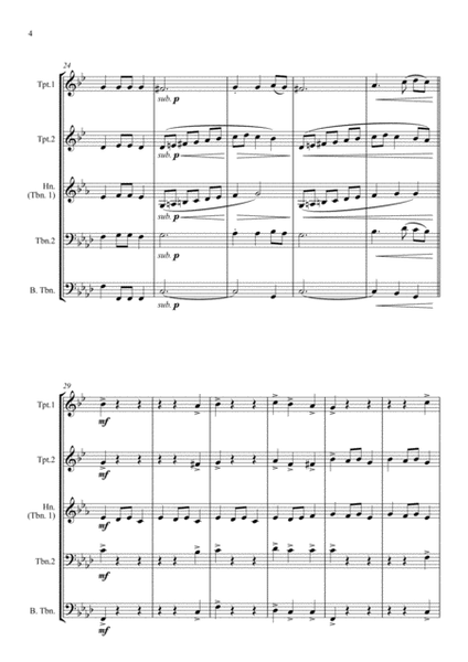 Fantasia on the Ukrainian Bell Carol - for Brass Quintet image number null