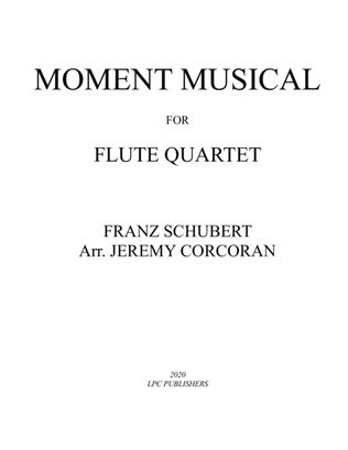 Book cover for Moment Musical for Flute Quartet