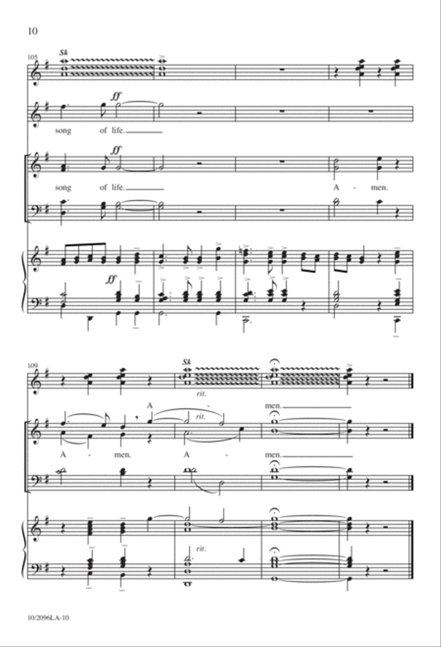 Joyful, Joyful, We Adore Thee 4-Part scores gallery preview page 10