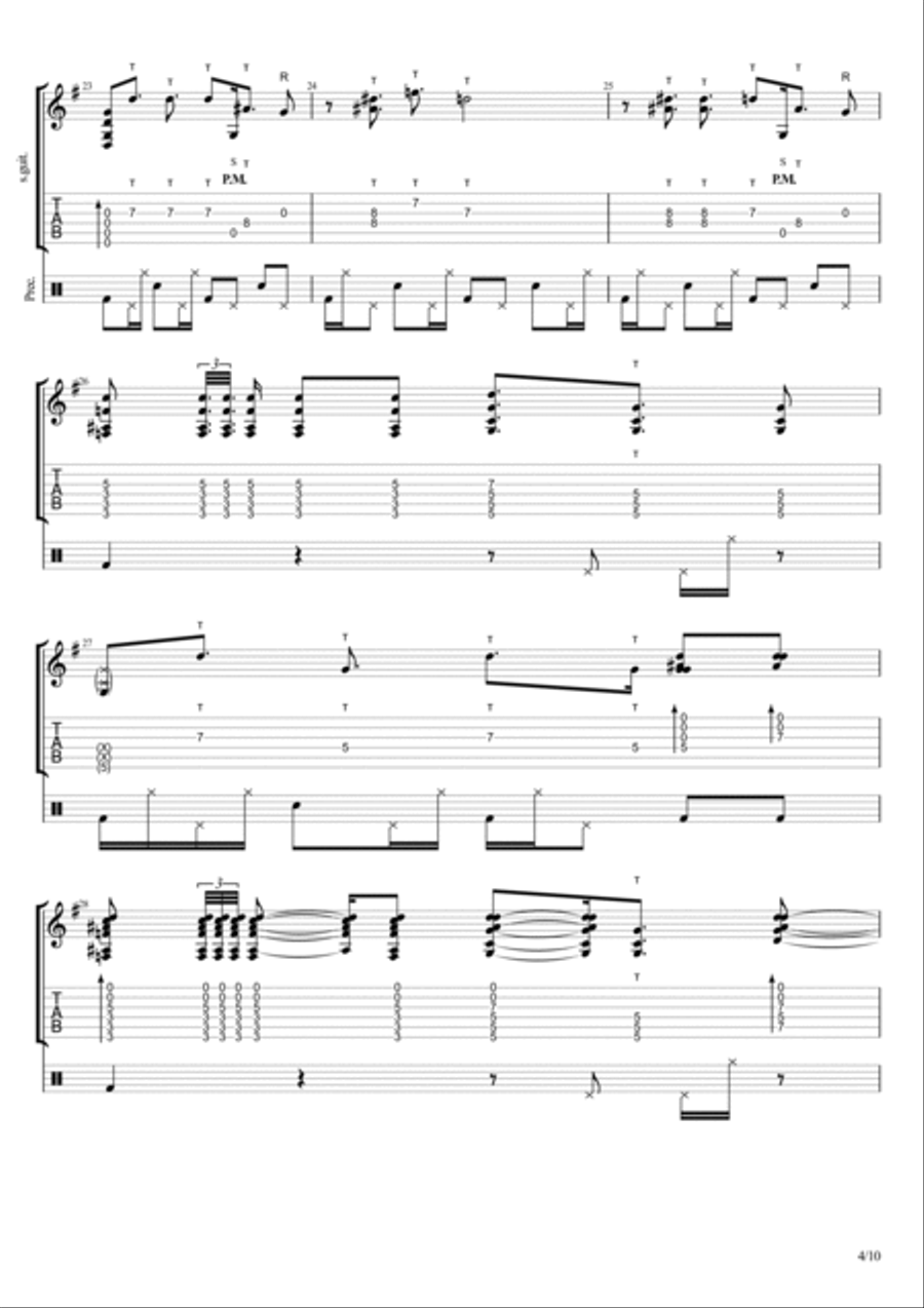 A Power In Letting Go A Power In Letting Go Electric Guitar scores gallery preview page 4