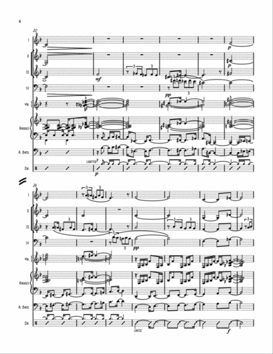 The Girl From Ipanema (garôta De Ipanema) Large Ensemble scores gallery preview page 4