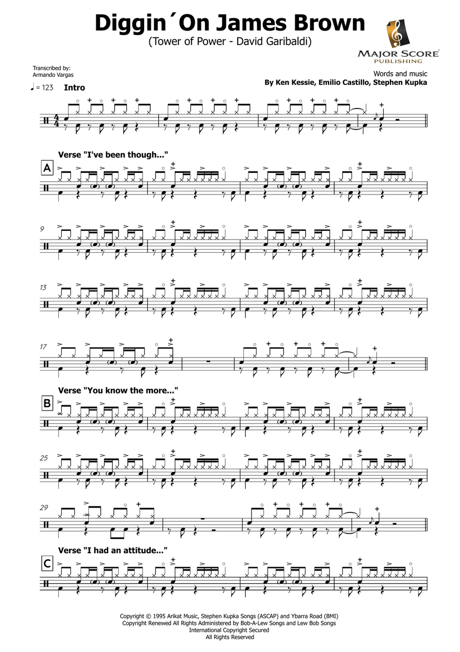 Diggin' On James Brown Drum Set scores gallery preview page 2
