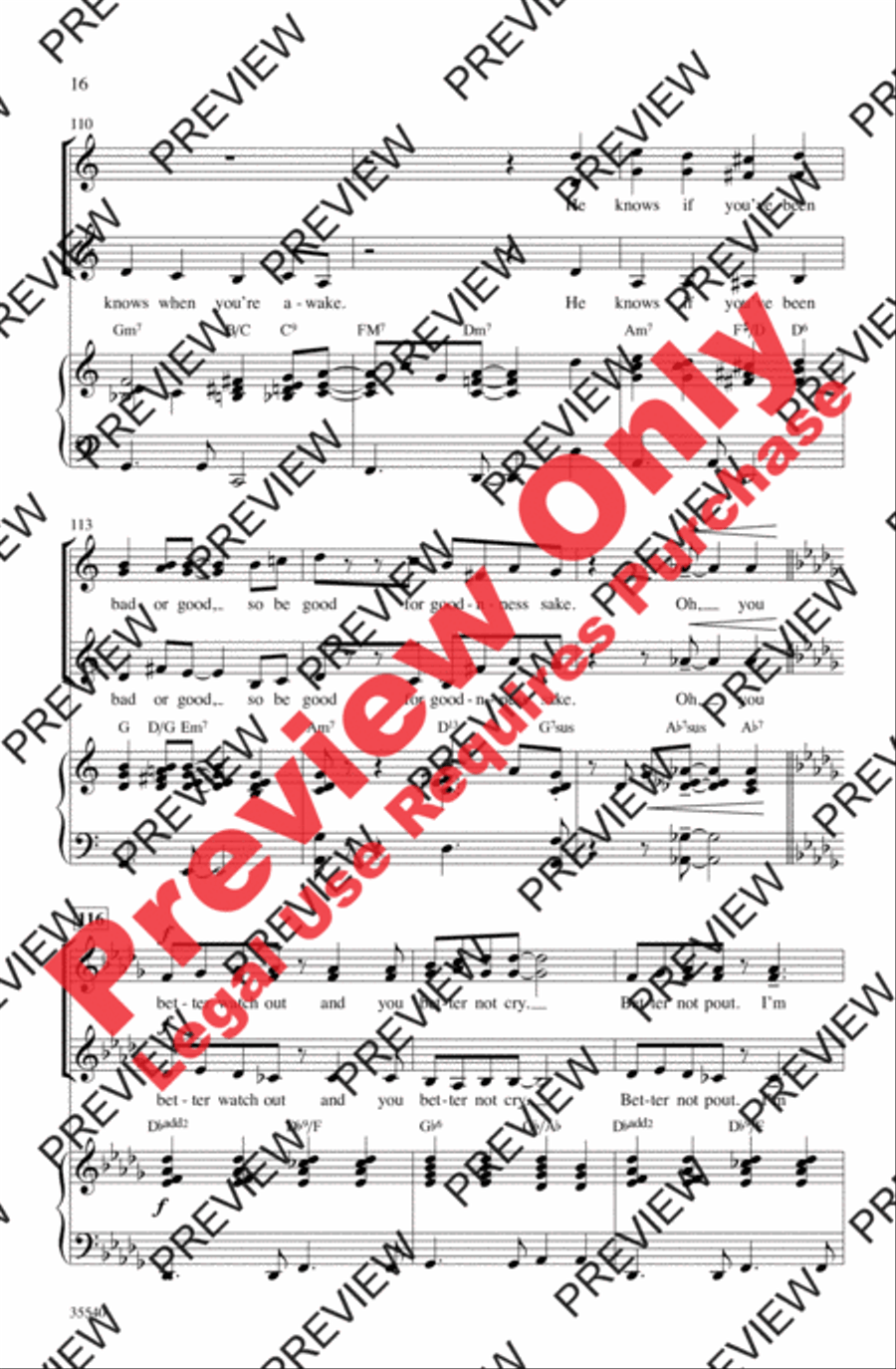 A Swingin' Christmas Women's Choir scores gallery preview page 16