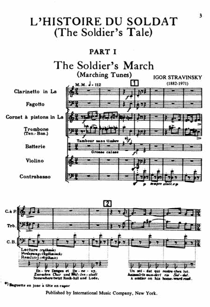 L'Histoire Du Soldat (A Soldier'S Tale) by Igor Stravinsky Bassoon - Sheet Music