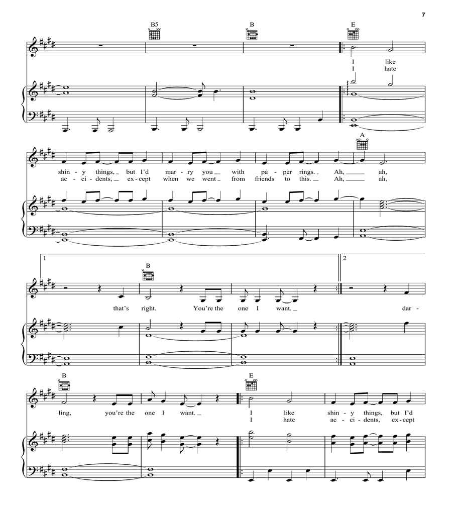 Paper Rings Piano, Vocal, Guitar scores gallery preview page 7