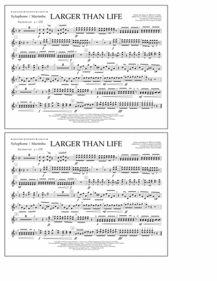 Larger Than Life - Xylophone/Marimba