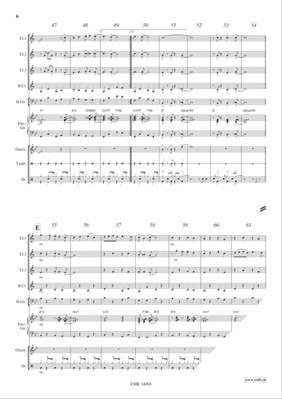 Christmas Glory Christmas Glory Clarinet Quartet scores gallery preview page 7