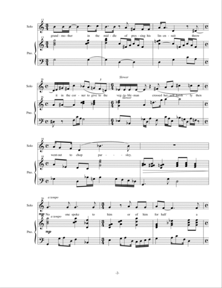 Four Songs of James Nolan Voice scores gallery preview page 3