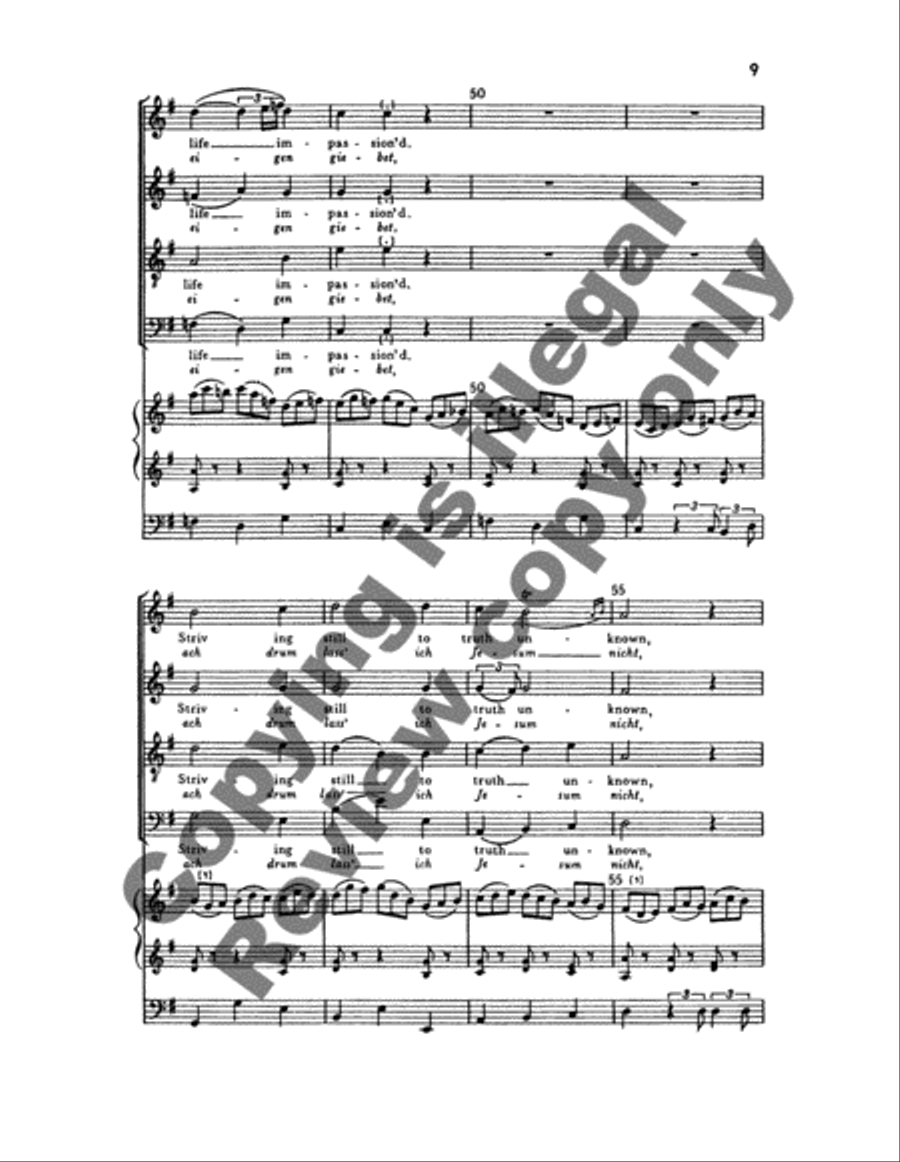 Jesu, joy of man's desiring G Major 4-Part scores gallery preview page 11