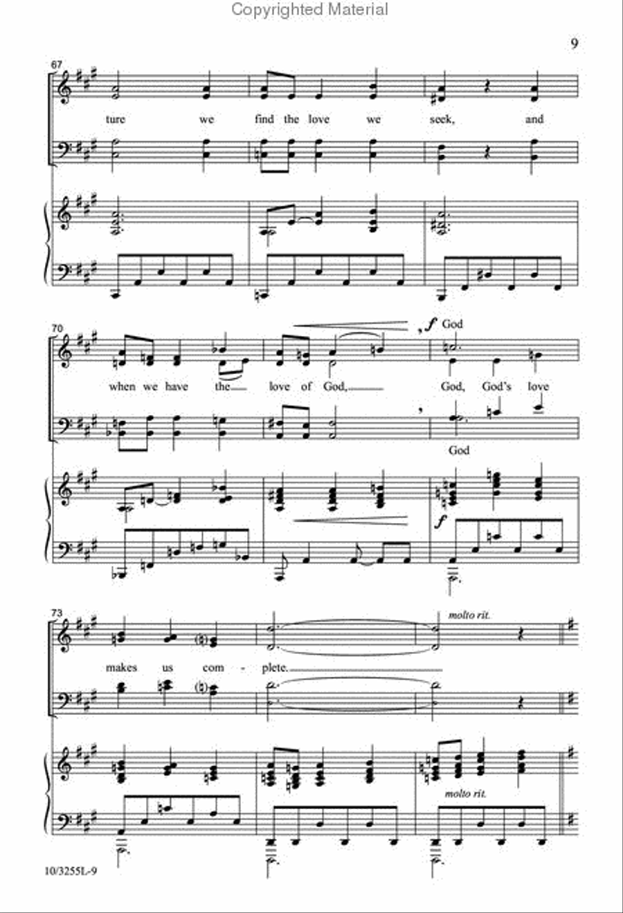 Love Abides Forever Love Abides Forever 4-Part scores gallery preview page 9