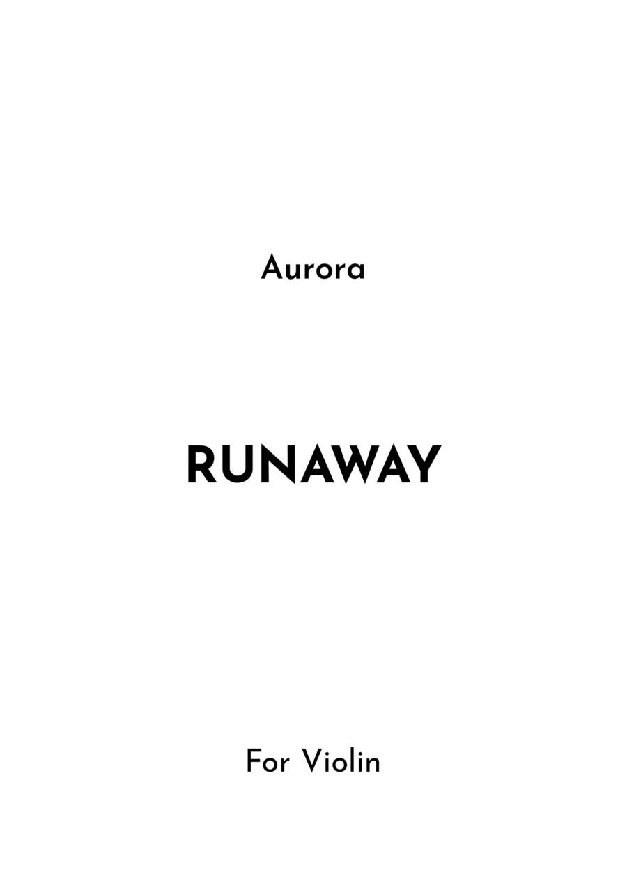 Runaway Runaway Violin Solo scores gallery preview page 1