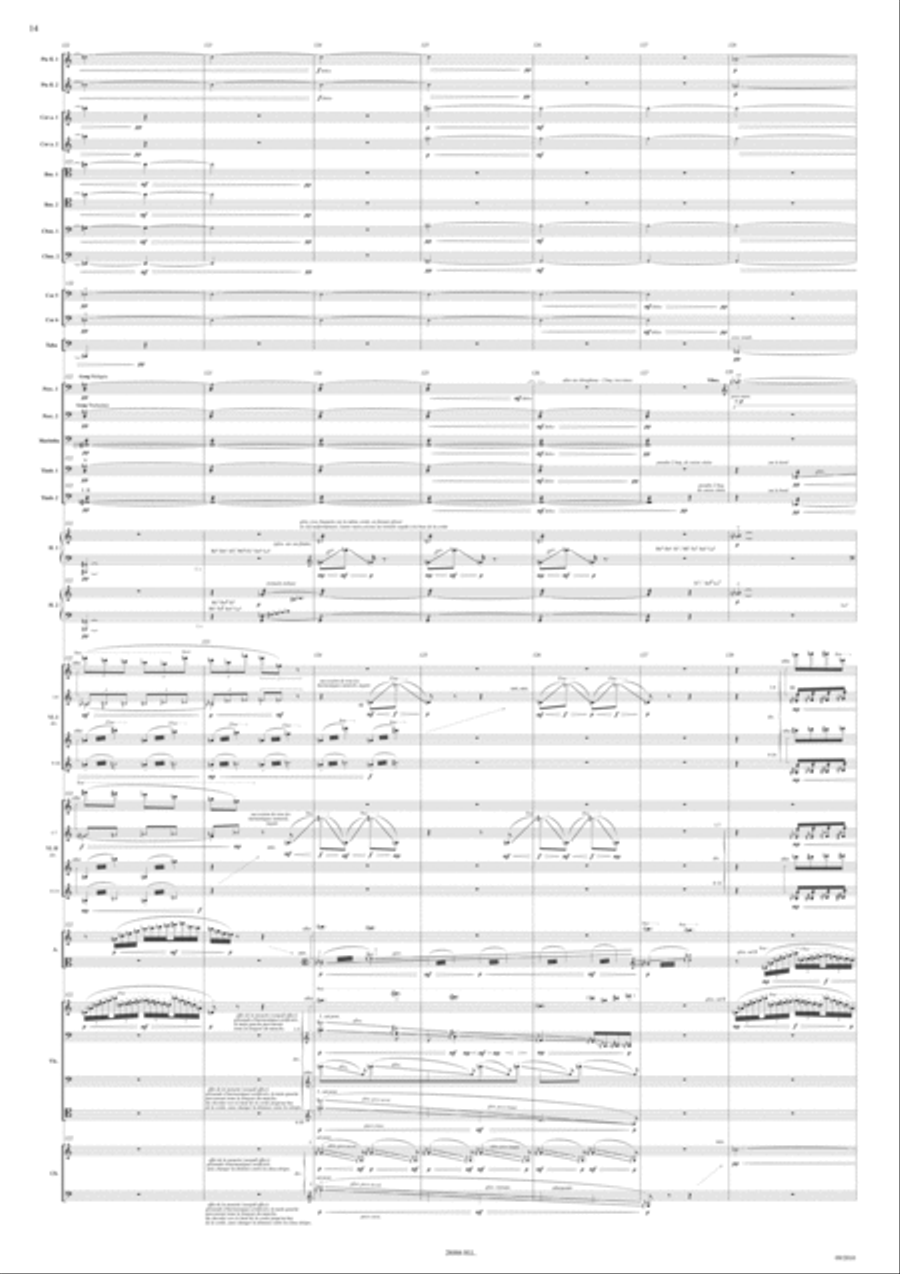 Voyage par-dela les fleuves et les monts Orchestra scores gallery preview page 4