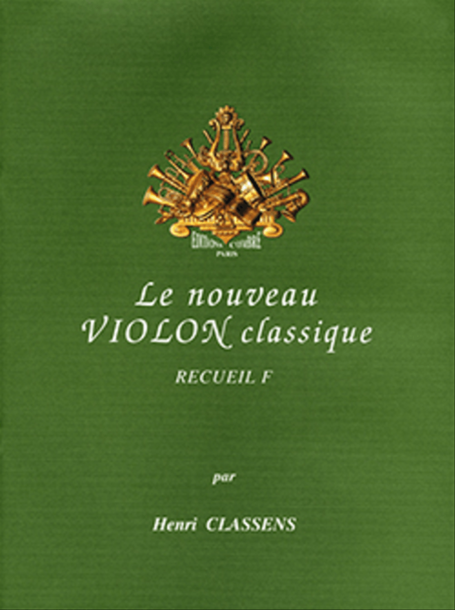 Nouveau violon classique - Volume F Violin Solo scores gallery preview page 1