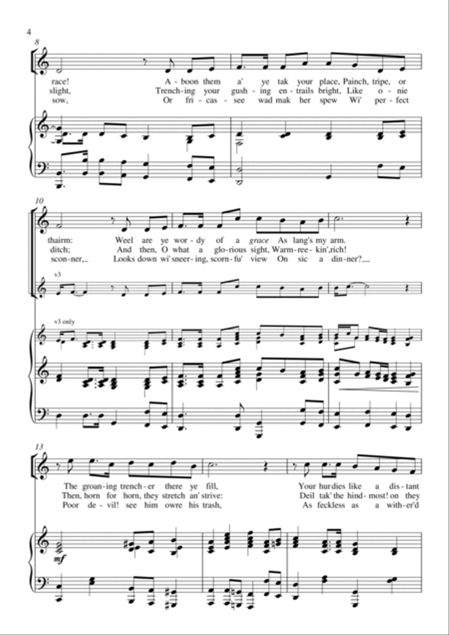 Ten Songs of Robert Burns Voice scores gallery preview page 6