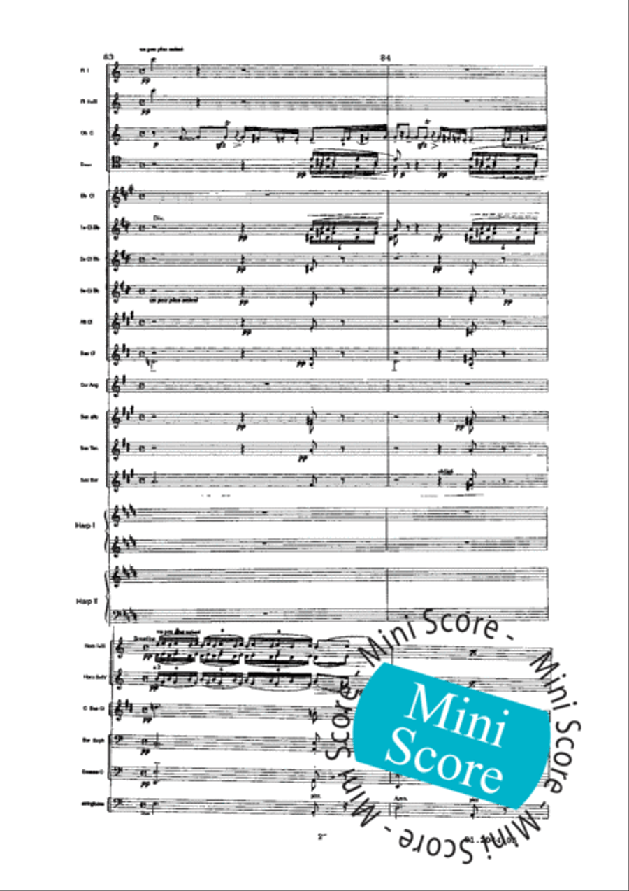 Prelude a L'Apres-Midi D'un Faune Concert Band scores gallery preview page 31