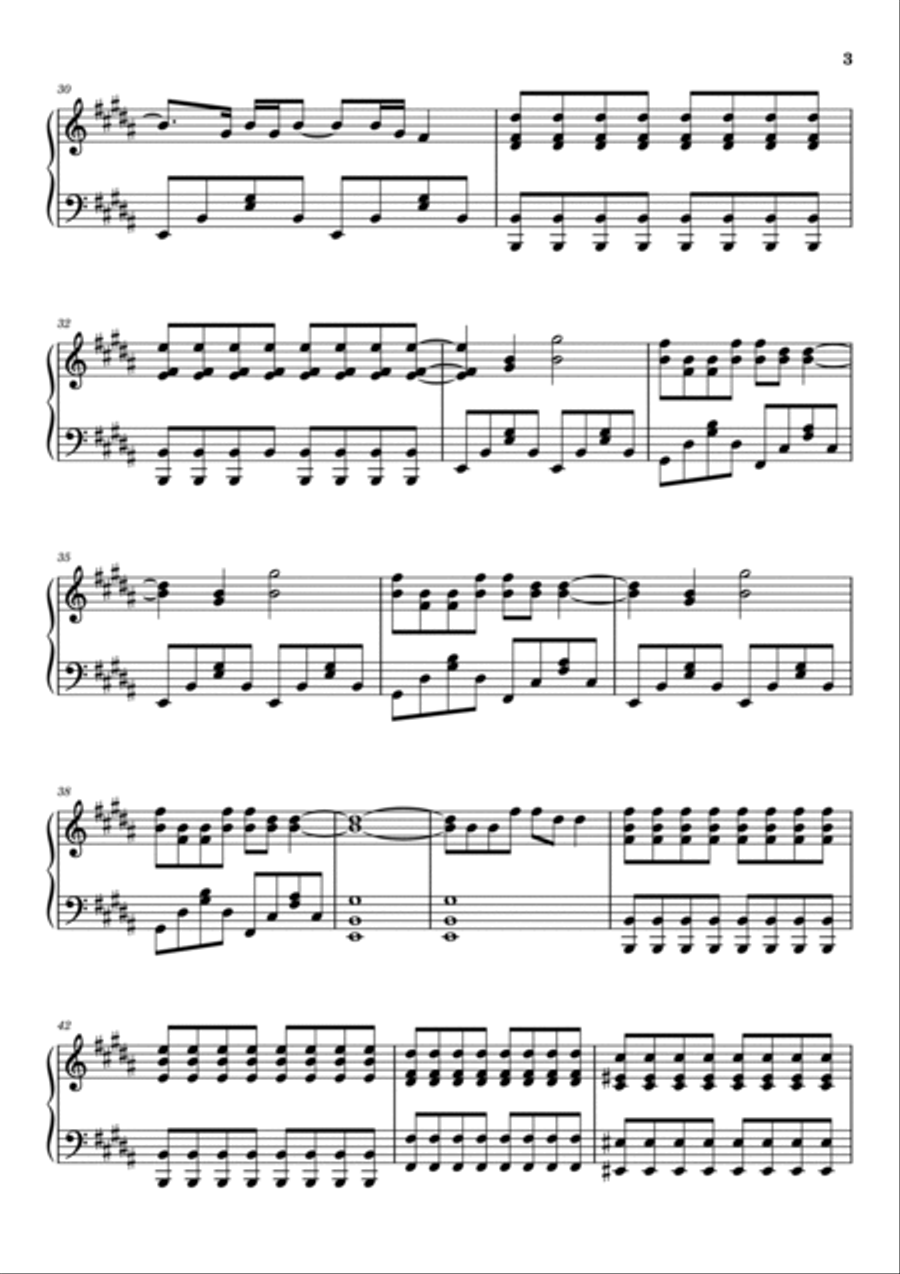 Yellow Yellow Piano Solo scores gallery preview page 3