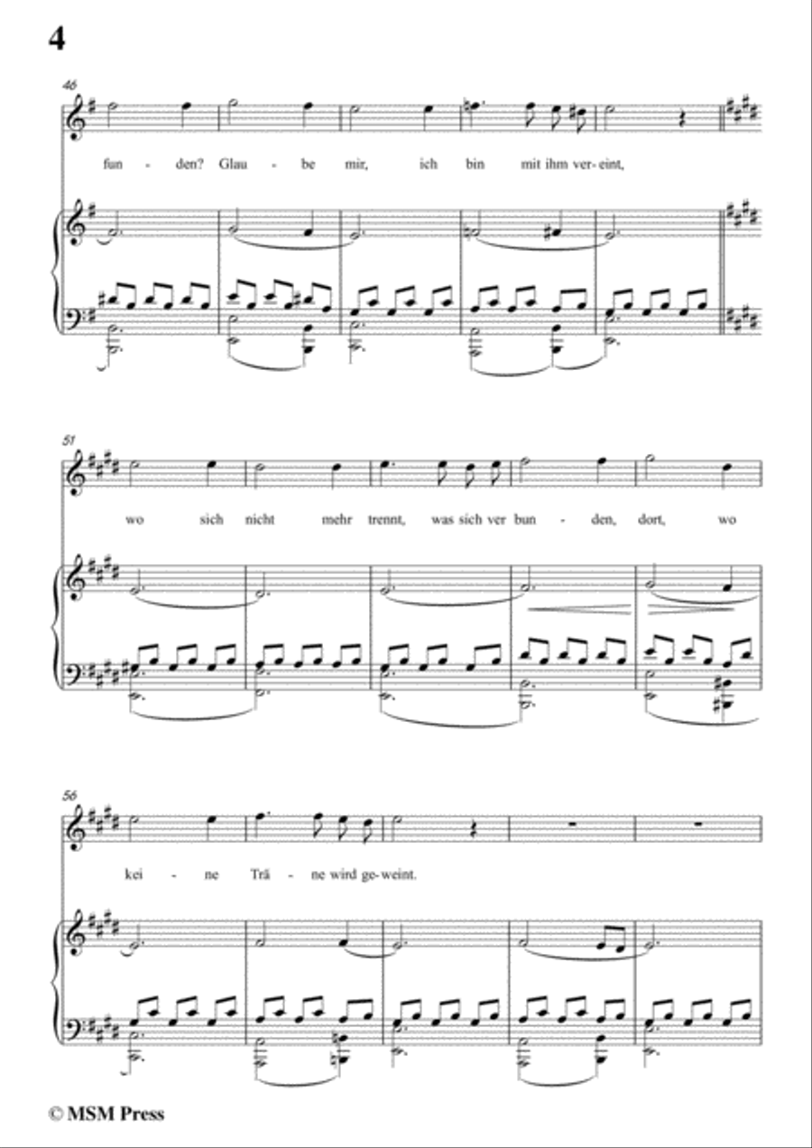 Schubert-Thekla: Eine Geisterstimme(Thekla: A Spirit Voice),D.595,in e minor,for Voice&Piano Voice scores gallery preview page 6