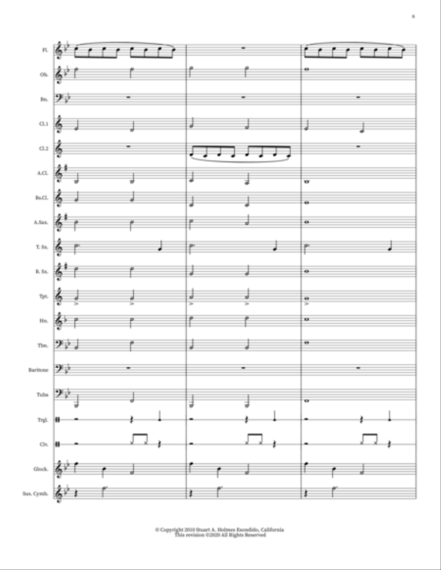 Twinkling Winter Skies Concert Band scores gallery preview page 6