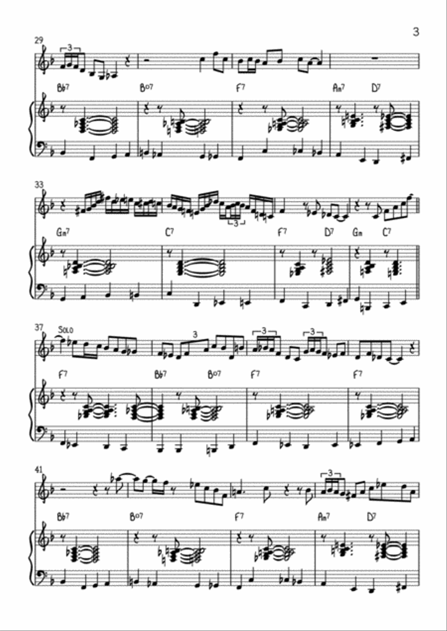 Billies Bounce Duet Jazz Ensemble scores gallery preview page 3