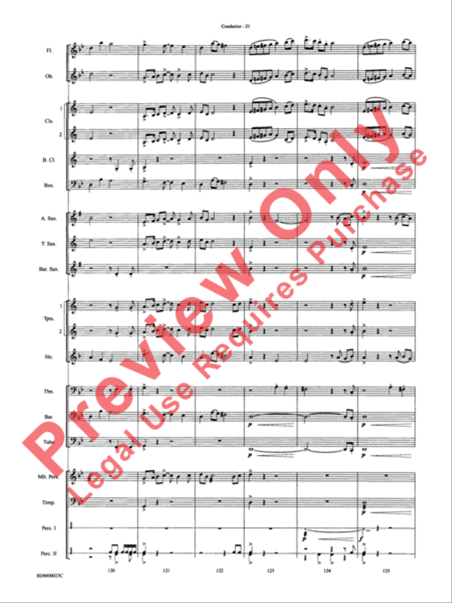 Under the Rice Moon Under the Rice Moon Concert Band scores gallery preview page 24
