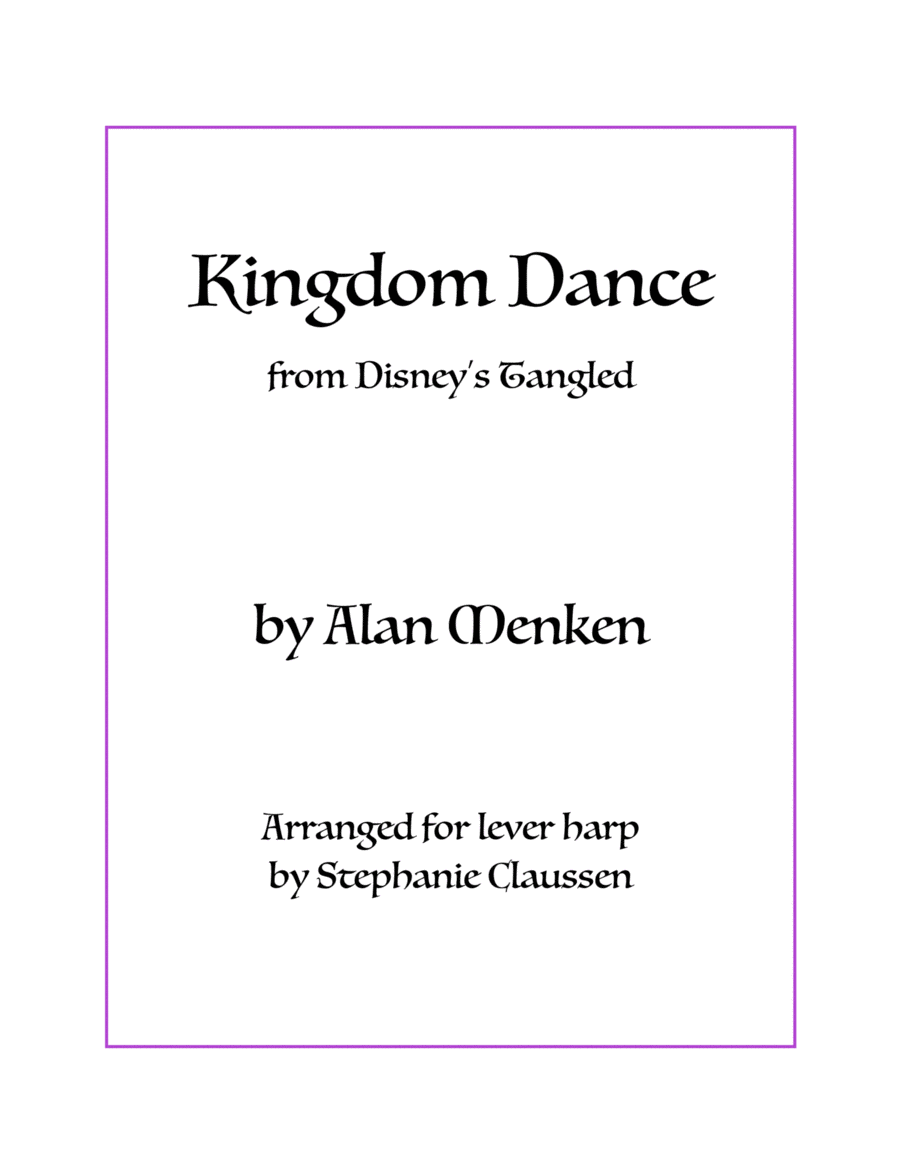 Kingdom Dance Celtic Harp scores gallery preview page 1