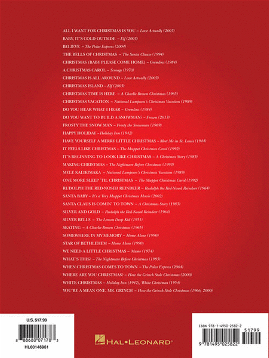 Christmas Movie Songs Piano, Vocal, Guitar scores gallery preview page 2