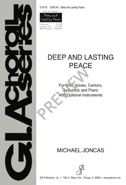 Deep and Lasting Peace - SAB edition image number null